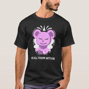 Camiseta Oso De Yoga Lindo Meditación Atención Plena Sana D