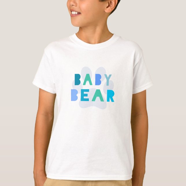 Camiseta Oso del bebé - azul (Anverso)
