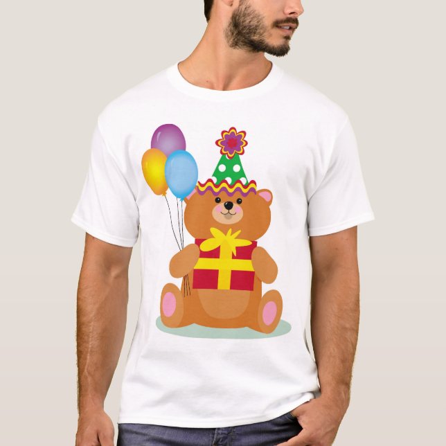 Camiseta Oso del cumpleaños (Anverso)