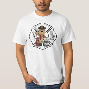 Camiseta Oso del departamento del fuego del bombero