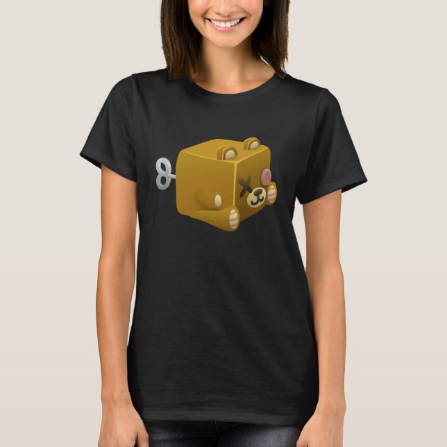 Camiseta Oso del emo de la interferencia cubimal (Anverso)