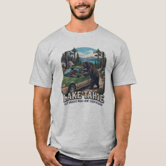 Camiseta Oso del lago Tahoe que rompe autos