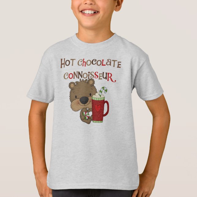 Camiseta Oso del muchacho del perito del chocolate caliente (Anverso)