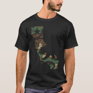 Camiseta Oso del país de abanderamiento de California del