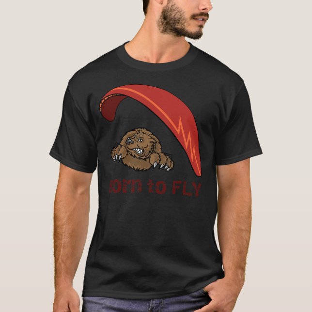 Camiseta oso del paragliding (Anverso)