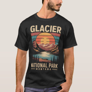 Camiseta Oso del Parque Nacional Glacier Vintage Montana Se