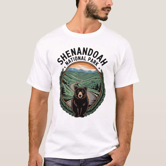 Camiseta Oso del Parque Nacional Shenandoah (Anverso)