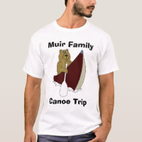 Oso del viaje de la canoa de la familia de Muir