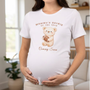 Camiseta Oso Deportivo de Fútbol Novato del Año de Mamá