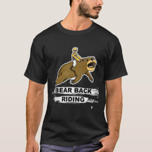 Camiseta Oso detrás que monta (del logotipo parte posterior