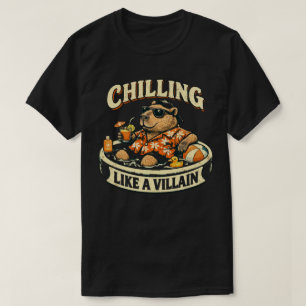 Camiseta Oso Divertido Como un Villano Verano Piscina