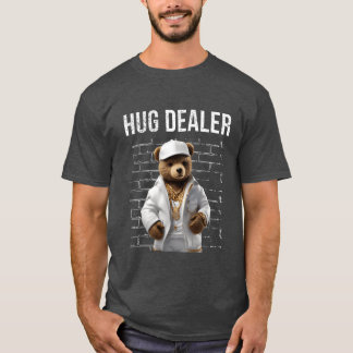 Camiseta Oso divertido divertido de gánster abraza comercia