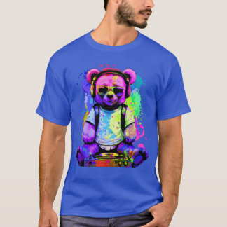 Camiseta Oso DJ, Teddy, Personalizado, música, festivales d