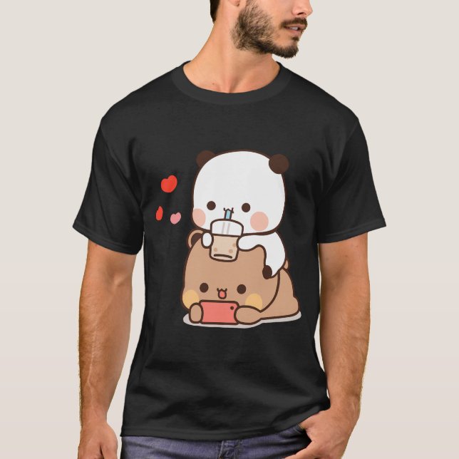 Camiseta Oso Dudu Y Panda Bubu Disfrutando Del Tiempo Junet (Anverso)