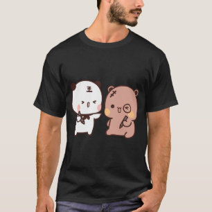 Camiseta Oso Dudu Y Panda Bubu Tocando En Colores Themselv