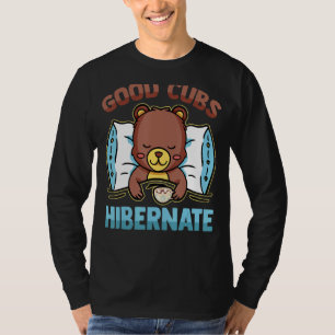 Camiseta Oso Durmiente Buenos Cubos Hiabreno Sueño Caliente