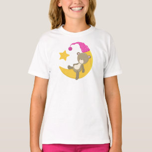 Camiseta Oso Durmiente, Oso En La Luna, Oso Cubierto