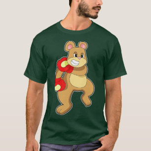 Camiseta Oso en boxeo con guantes de boxeo