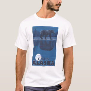 Camiseta Oso en claro de luna - el Yukón, Alaska