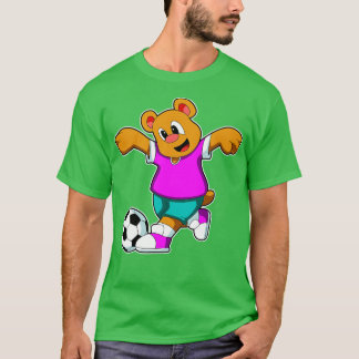 Camiseta Oso en deportes con fútbol