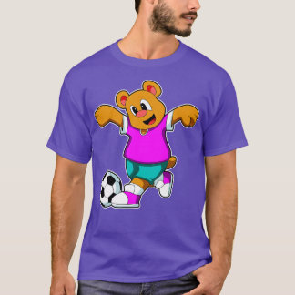 Camiseta Oso en deportes con fútbol