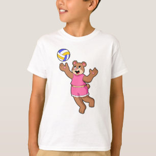 Camiseta Oso en deportes de voleibol