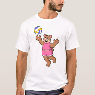 Camiseta Oso en deportes de voleibol