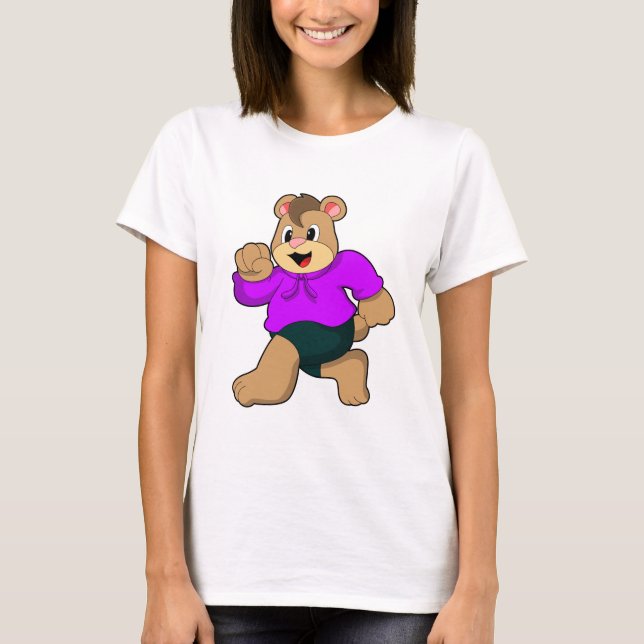 Camiseta Oso en ejecución (Anverso)