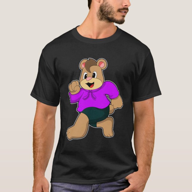 Camiseta Oso en ejecución (Anverso)