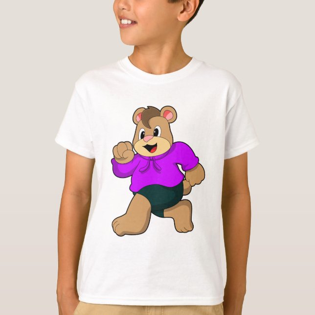 Camiseta Oso en ejecución (Anverso)