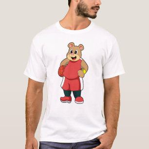 Camiseta Oso en el baloncesto