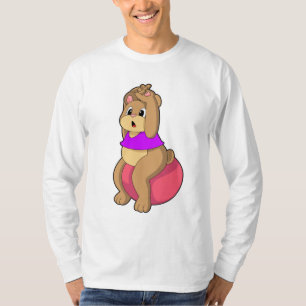 Camiseta Oso en fitness con balón de ejercicio.PNG