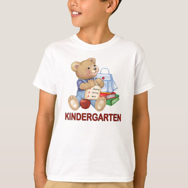 Camiseta Oso escolar - Jardines de infancia (Anverso)