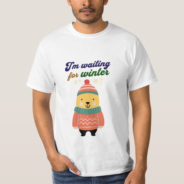 Camiseta Oso esperando el invierno - verano (Anverso)