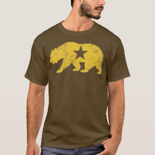 Camiseta Oso Estatal Dorado de Retro California