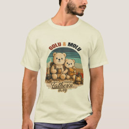 Camiseta Oso familia del Día del Padre Golu lindo