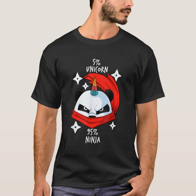 Camiseta Oso familiar de Panda de Unicorn (Anverso)