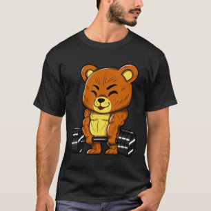 Camiseta Oso Fisicoculturista Fisicoculturismo Músculo Gimn