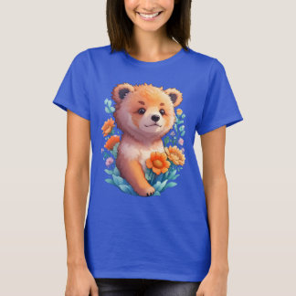 Camiseta Oso floral