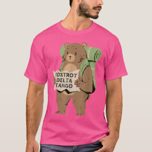 Camiseta Oso Foxtrots Deltas Tangos Divertido Oso Foxtrots