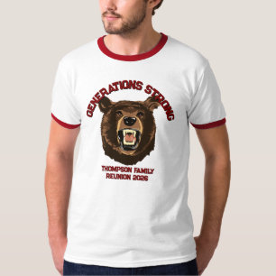 Camiseta Oso “Fuertes por Generaciones” Reunión Familiar Pe