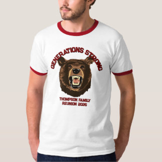 Camiseta Oso “Fuertes por Generaciones” Reunión Familiar Pe