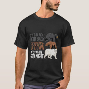 Camiseta Oso Fundido de Buenas Noches de Black Fight Brown 