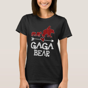 Camiseta Oso Gaga Cuadrillé de Búfalo Rojo Pijama Oso Gaga