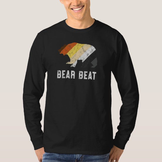 Camiseta Oso Gay Beat Retro Orgullo Desfile Lgbtq Sutil Org (Anverso)