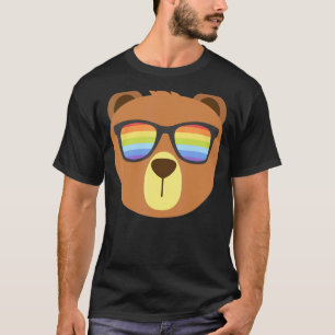 Camiseta Oso Gay Con Gafas De Sol Mes De Orgullo Lgbt