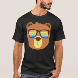 Camiseta Oso Gay Con Gafas De Sol Mes De Orgullo Lgbt