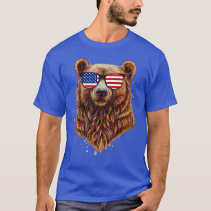 Camiseta Oso Gay Con Gafas De Sol Premium