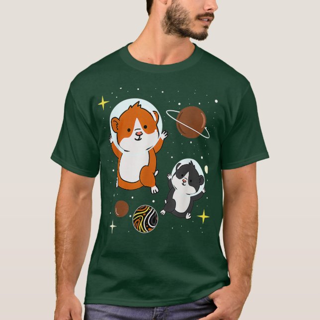 Camiseta Oso Gay Hamster En El Espacio Orgullo Gay (Anverso)