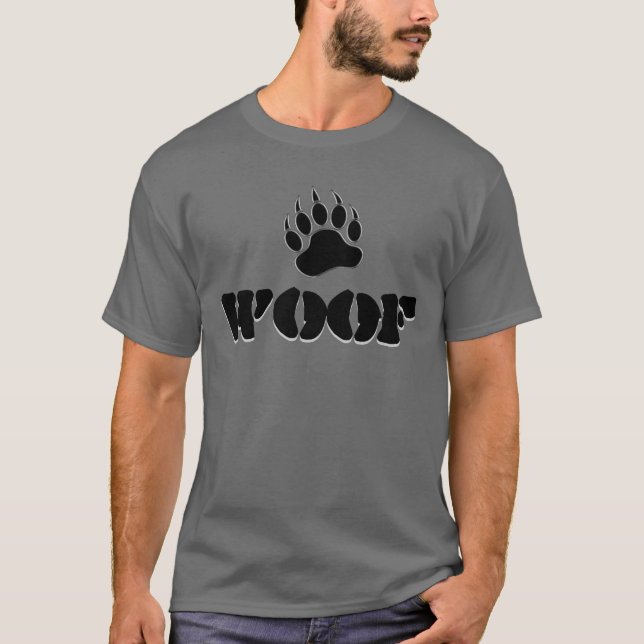 Camiseta Oso Gay Oso Orgullo Paw WOOF (Anverso)